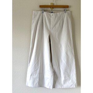 SPANX Women's Ultra Wide Leg Cream High Rise Plus Size Crop Jeans Size 1X‎